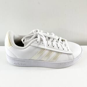 Adidas Grand Court Shoes Sneakers Lace Up Low Top White 6.5